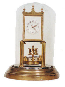 Gustav Becker 400 day clock, disc pendulum, serial No. 2077866. — Antique Clocks Price Guide