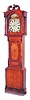 English 8 day tall clock with the original iron painted dial,