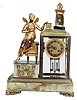 French crystal regulator-statue clock.