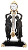 Ansonia Clock Co., "Double Figure Swing", or "Fisher and Huntress Double Swing", ca 1883.