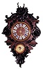 Extremely large French, (Black Forest influenced) Cartel clock, 46 inches high, ca 1880's.