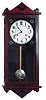 Seth Thomas wall regulator, Movement No.50, large signed, double wind, 15 day, time only.