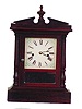 Waterbury Clock Co. rosewood shelf clock, 18 inches, ca about 1880.