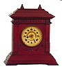 Ansonia Clock Co. cabinet clock, "Sharon", ca 1894.