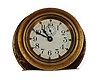Brass car clock, has the look of a Chelsea clock.