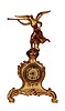 New Haven Clock Co. figural novelty clock, "Bellona", ca 1906.