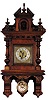German open swinger wall clock,