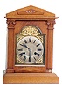Phillipp Haas & Sohne, Germany, walnut shelf clock, ca about 1920.
