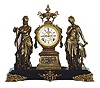 Ansonia Clock Co. figural clock, "Music & Poetry", ca 1894.