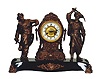 Waterbury Clock Co. figural clock, "Viking", ca 1905.