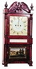 Rare and early Salem Bridge clock, made by Sylvester Clark, ca 1831.