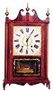 E. Terry & Sons pillar and scroll clock, ca 1823-1833.