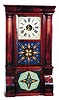 Forrestville Mfg. Co. column clock, ca 1848.