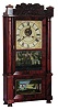 Silas B. Terry, modified triple decker column and splat clock, ca 1833-1839.