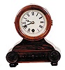 Gilbert Clock Co., rare miniature mantle clock, "Medal", ca 1875.
