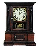 Atkins Clock Co. London model shelf clock, ca 1855-1859.