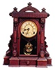 E. Ingraham & Co. cabinet clock, "Warwick", ca 1886.