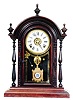 E.N. Welch Clock Co. parlor clock, "Paripa, V.P.", ca 1885.