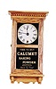 Miniature store regulator, 11 inch oak case.