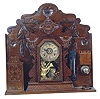 E.N. Welch Clock Co. shelf clock, one of "Assortment B, No. 12", series, or "Fish Scale", clock.