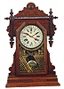 Waterbury Clock Co. shelf clock, "Buffalo", with simple calendar movement.