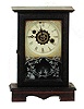 William L. Gilbert "Burl", ca 1881. One day time and alarm shelf clock.