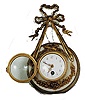French miniature hanging clock,