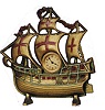 The Lux Mfg. Co. sailing ship with clock.