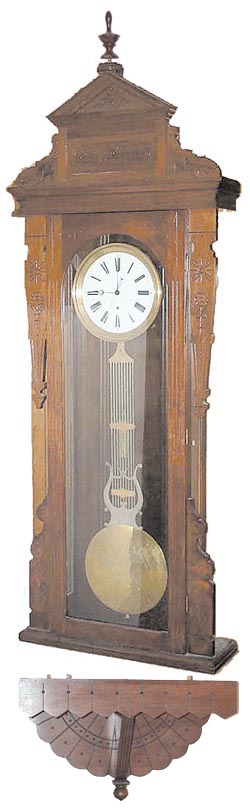 New Haven Clock Co. "Regulator No. 4", ca 1883. — Antique Clocks Price Guide