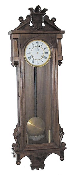 Ansonia Clock Co., hanging clock, "Prompt", ca 1901. — Antique Clocks Price Guide