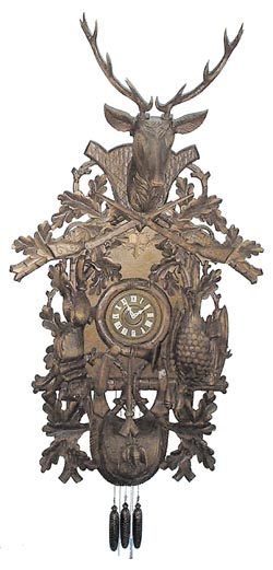 The Schneider Cuckoo Clocks Co. massive cuckoo clock, eight day, time and strike, with a music box. — Antique Clocks Price Guide