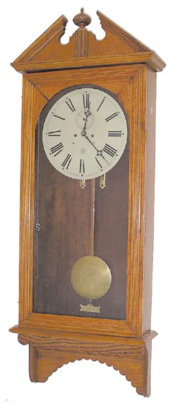 Waterbury Clock Co., "Regulator No. 18", ca 1893. — Antique Clocks Price Guide