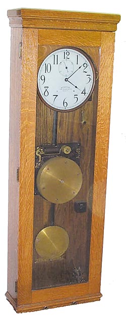 International Time Recording Co. of NY, a Division of International Business Machines Corp. Model E60 Master Clock, Serial Number 282170, with 3 slaves. — Antique Clocks Price Guide