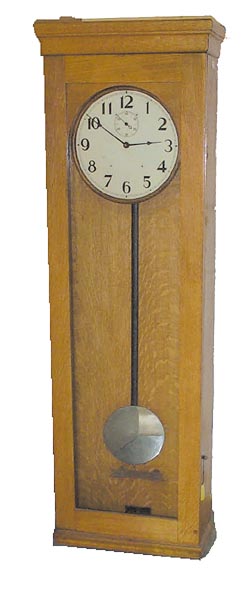 International Time Recording Co. wall regulator, Model No.13. — Antique Clocks Price Guide