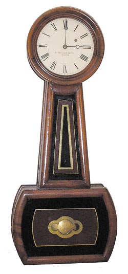 E. Howard Watch &amp; Clock Co., banjo clock, "No. 5", ca 1874. — Antique Clocks Price Guide
