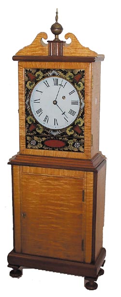 Massachusetts Shelf Clock, ca about 1950's. Movement is 8 day, weight driven, signed "Foster Campos, Model "S" No.5416". — Antique Clocks Price Guide