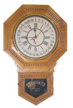 Wm. L. Gilbert Clock Co., wall clock, "Admiral", ca 1901. — Antique Clocks Price Guide