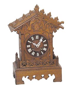 German shelf cuckoo with an 8 day, pinned brass movement, ca 1866-1900. — Antique Clocks Price Guide