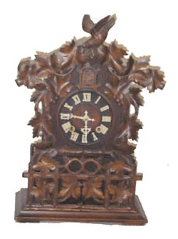 Junghans shelf cuckoo, ca 1890 or a little later, — Antique Clocks Price Guide