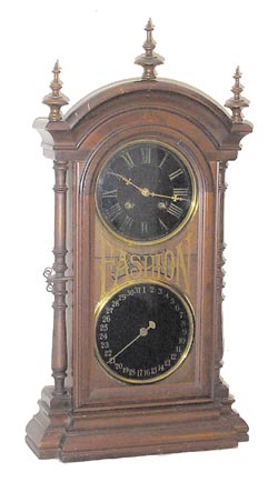 Southern Calendar Clock Co., "Fashion No.9", ca 1890. — Antique Clocks Price Guide