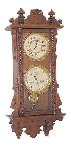 Waterbury Clock Co., "Calendar No. 36", ca 1891. — Antique Clocks Price Guide