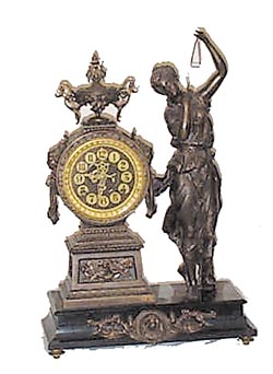 Ansonia Clock Co. figure clock, "Juno", ca 1894. — Antique Clocks Price Guide