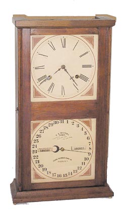 Ithaca Calendar Clock Co. "Farmers No. 10", ca 1874. — Antique Clocks Price Guide
