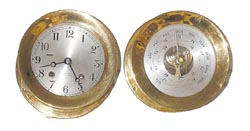 Chelsea Ships Bell clock and matching barometer — Antique Clocks Price Guide