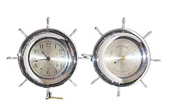 Seth Thomas Clock Co. Ships Bell Clock-Barometer combination, ca 1950. — Antique Clocks Price Guide