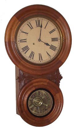 Jerome &amp; Co. hanging clock with an Estell Program. — Antique Clocks Price Guide