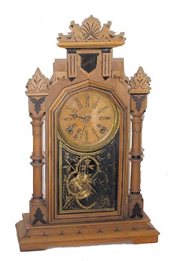 E. Ingraham &amp; Co. parlor clock, "Peerless-24 Hour Dial", ca 1884. — Antique Clocks Price Guide