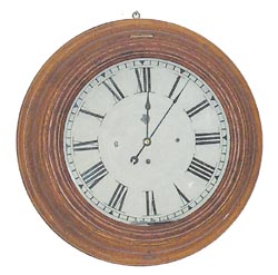 Prentiss Clock Improvement Co. gallery clock, ca 1891. — Antique Clocks Price Guide