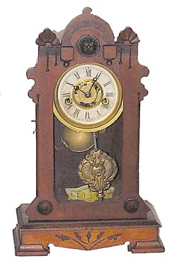 F. Kroeber miniature shelf clock called the, "One Day Onward". — Antique Clocks Price Guide