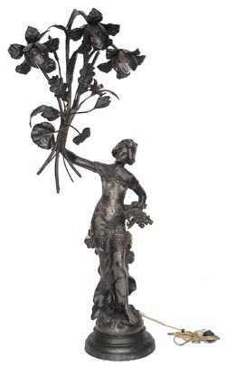 French Electrolier, ca early 1900. — Antique Clocks Price Guide